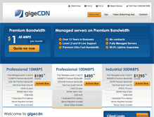 Tablet Screenshot of gigecdn.com